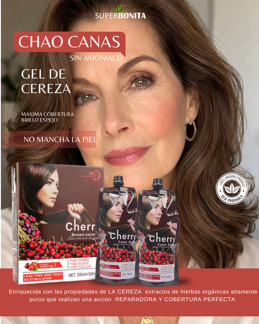 TINTE EN GEL SIN AMONIA - TINTE ORGÁNICO CHERRY