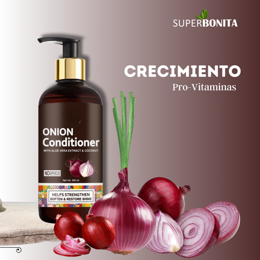 Shampo y acondicionador de cebolla roja