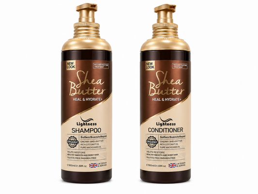 ANTRI FRIZZ Y NUTRICION Lightness Shea Butter Heal & Hydrate+ – Shampoo y Acondicionador