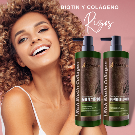 Biotin y colágeno crecimiento/ LISO O RIZADO