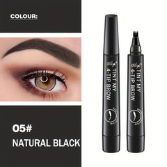 lapiz de cejas de 4 puntas a prueba de agua efecto microblading eyebrow pen