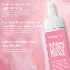 Espuma para definir rulos