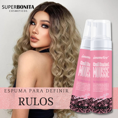 Espuma para definir rulos