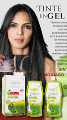 Tinte negro  en gel de manzana