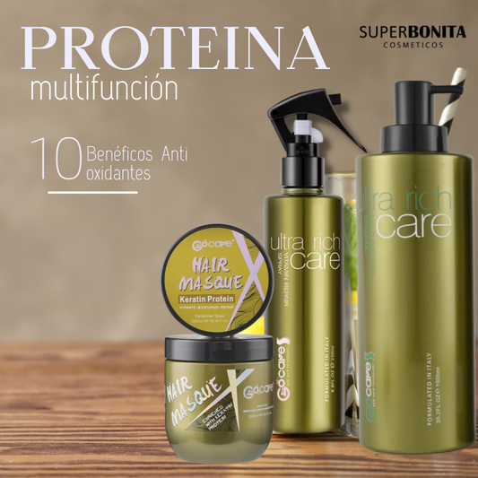 proteina  anti frizz , uso diario
