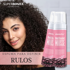 Espuma para definir rulos