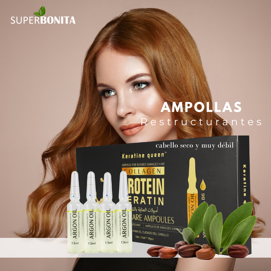 AMPOLLA DE COLAGENO Y ARGAN OIL PROTEIN KERATIN