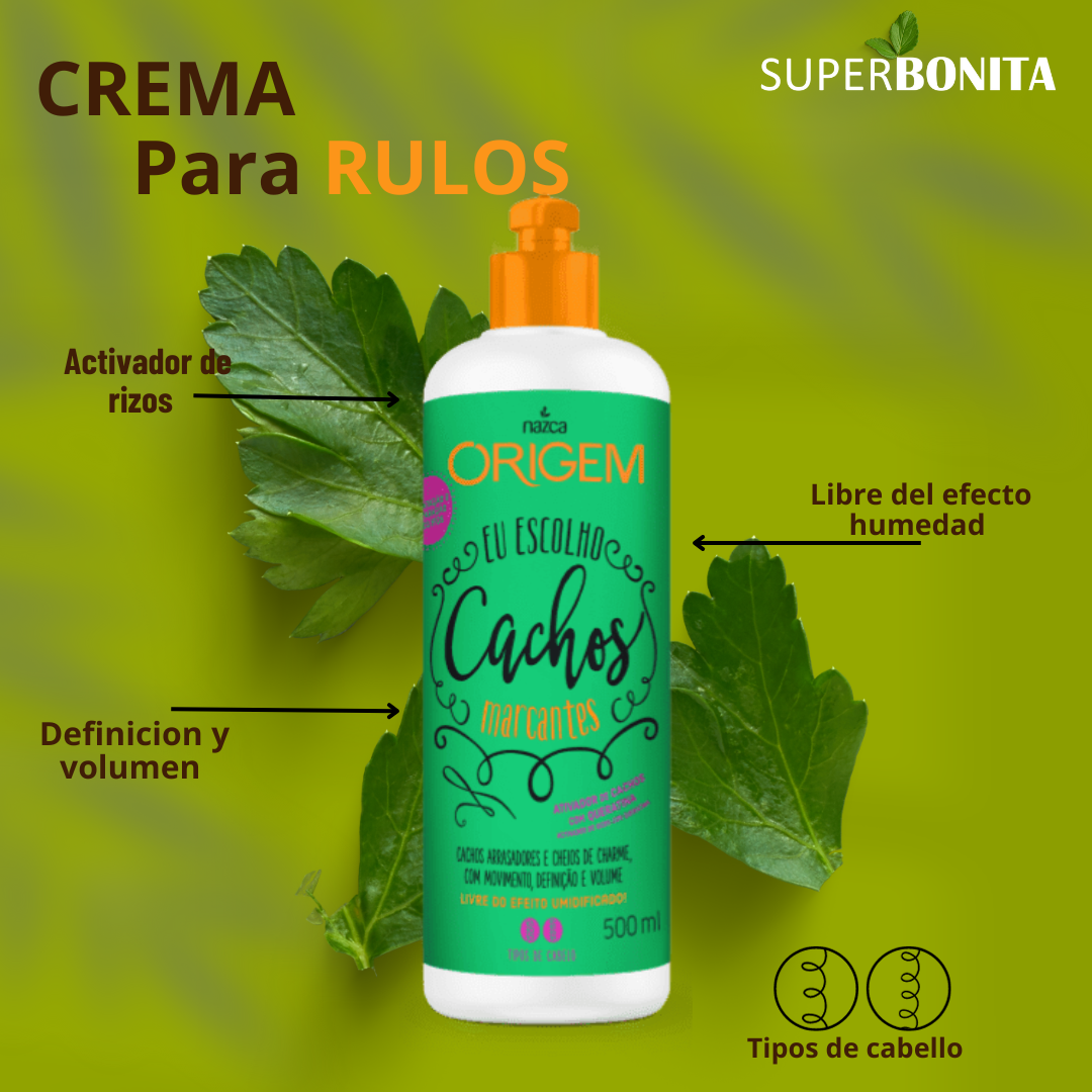 Crema de peinar para Rulos