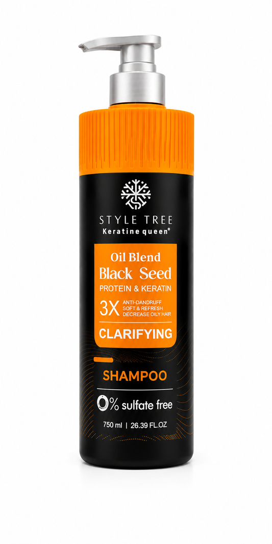 Style Tree Black Seed Hair Serum SHAMPOO Y TRATAMIENTO CONTROL FRIZZ CON QUERATINA