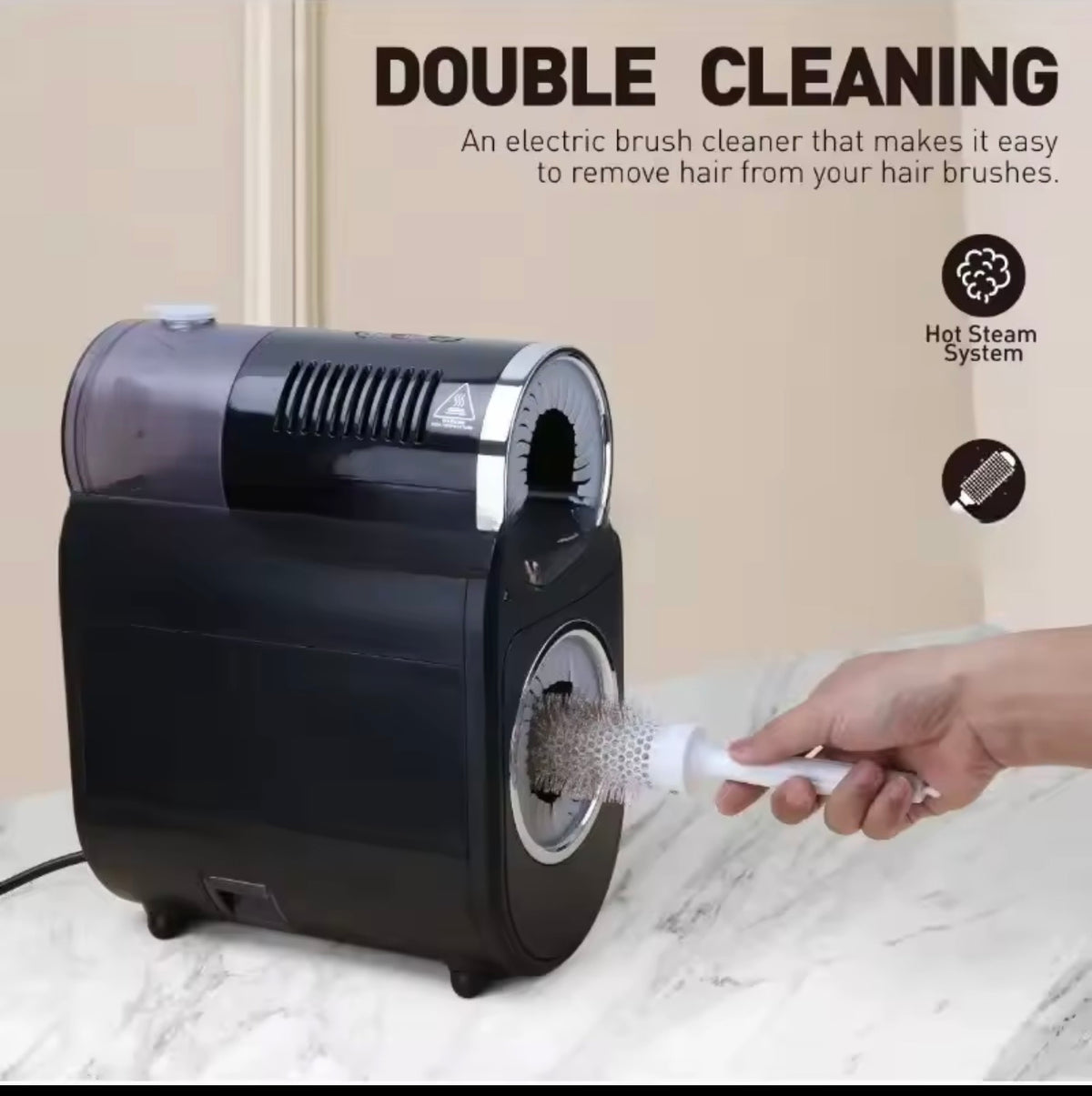Máquina limpiadora de cepillos Cleaner Dryer Fast Electric Round Brush Cleaner Machine Portable Professional Cleans Brushes Automatic Brush