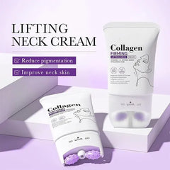 SADOER colágeno reafirmante crema para el cuello Lifting hidratante brillo mensaje rodillo cuello crema de belleza productos para el cuidado de la piel