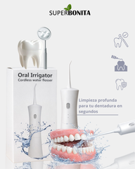 Irrigador bucal + 4 chorros,  recargable por USB, LIMPIADOR BUCAL